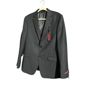 Collection By Michael Strahan Suit Jacket Men's 42R Slim Fit Black Wool Blend